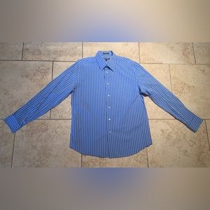 Express Slim Striped Stretch 1MX Dress Shirt